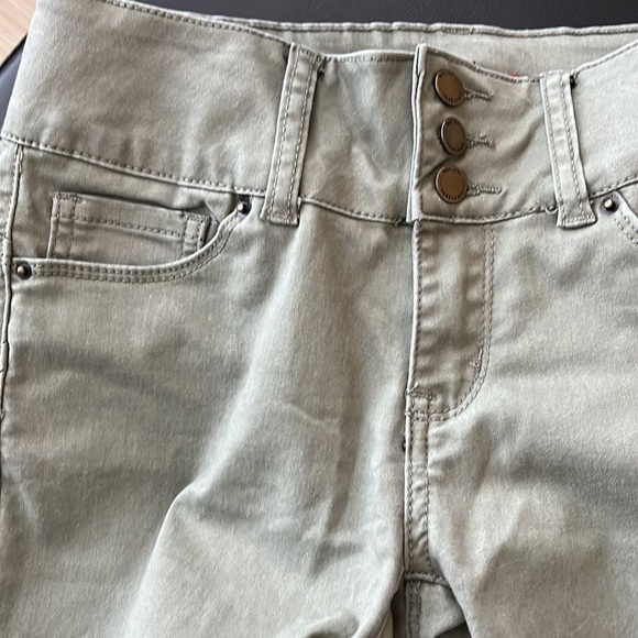 WAX JEAN Olive Skinny Jeans sz 1 - Picture 5 of 5